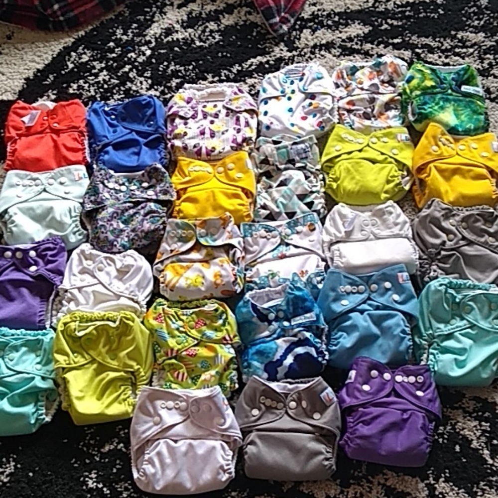 EUC used gender neutral pocket cloth diapers